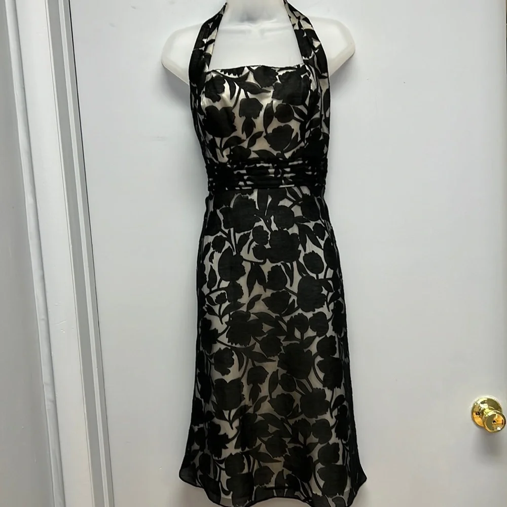 NWT Ann Taylor Halter Fit and Flare Midi Dress - Picture 1 of 10